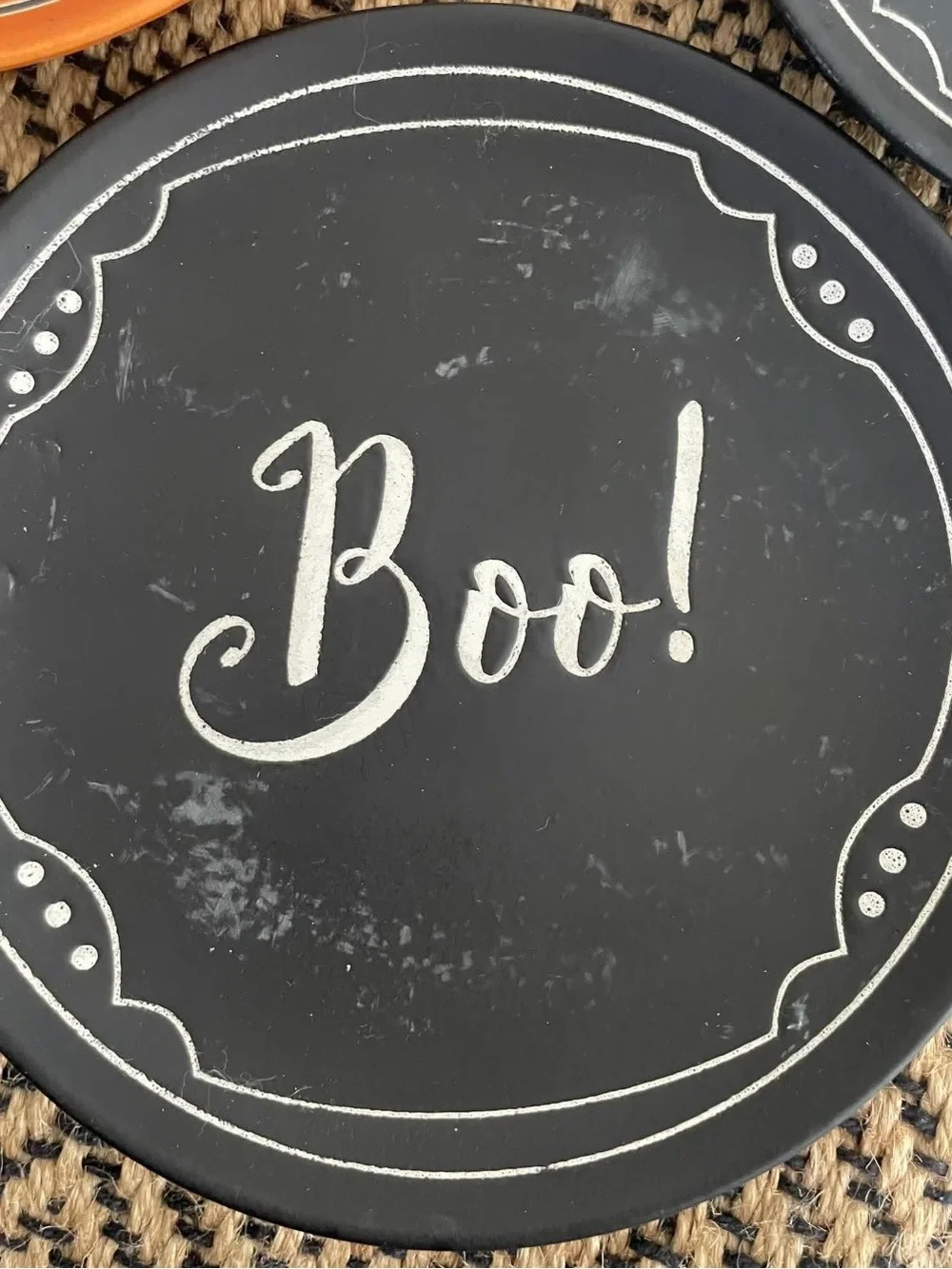 Small ceramic Halloween plates